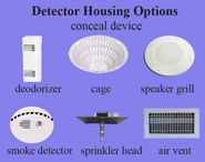 cigarette smoke detector housing options
